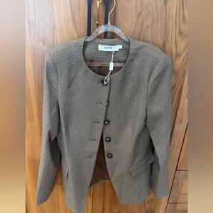 Astr Brown Houndstooth Blazer